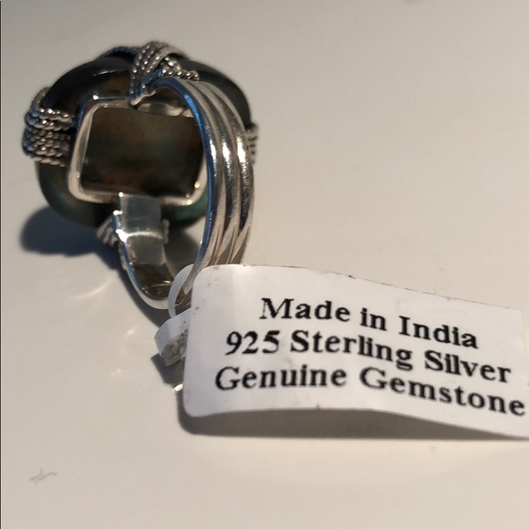 RING AUTHENTIC LABRADORITE GEMSTONE - Picture 8 of 8
